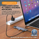 Hub USB-C 8 em 1 e 7 em 1
