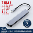 Hub USB-C 8 em 1 e 7 em 1