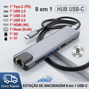 Hub USB-C 8 em 1 e 7 em 1